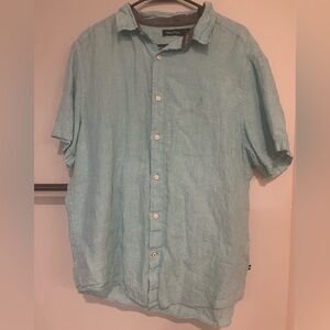 Nautica Men's Aqua Button Down Shirt
